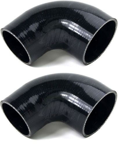 S1d 90 degree coupler 3" to 2.5" &amp; 2.75" to 2.5" with 4x t-bolt clamps