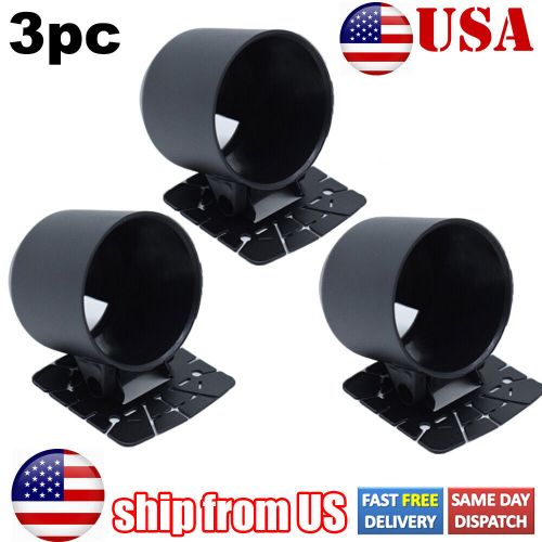 Set of 3 Car Swivel Single Hole Gauge Pod Holder Crack Bottom Mount Cup 52mm 2", US $15.99, image 9