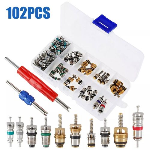 102pcs Car R12 & R134a Air Conditioner 1/4" 5/16" Valve Core Remover Installer, US $15.89, image 4