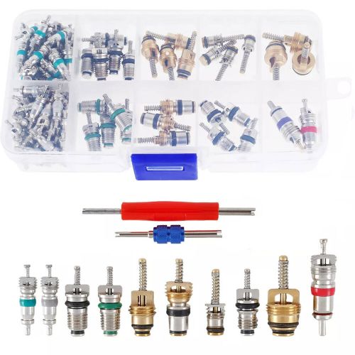 102pcs Car R12 & R134a Air Conditioner 1/4" 5/16" Valve Core Remover Installer, US $15.89, image 9