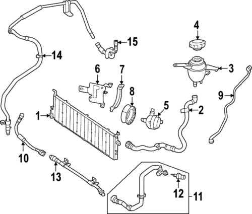Genuine mercedes-benz front hose 206-501-23-04