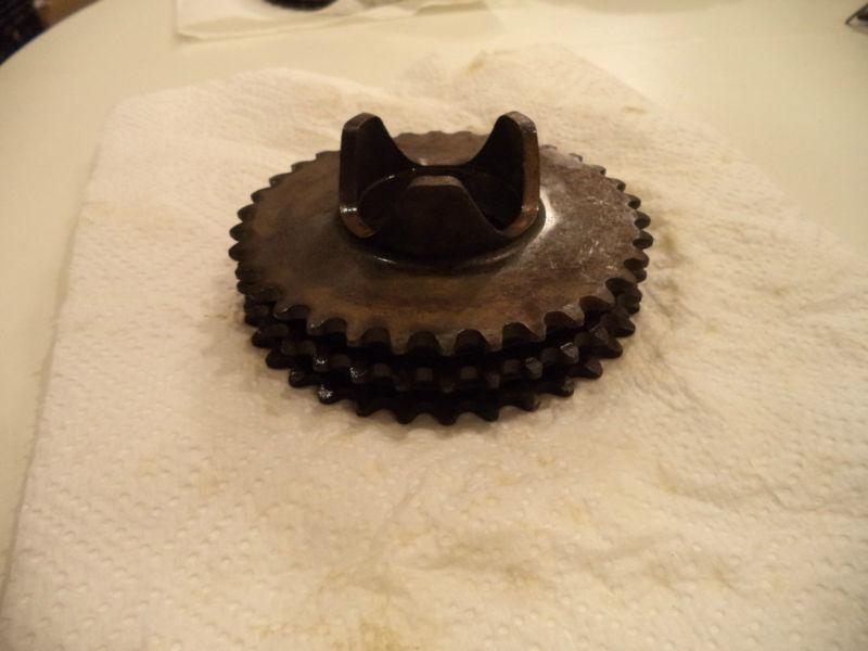 Compensator sprocket, 34t, 57-66 ironhead xl, oem# 40281-57