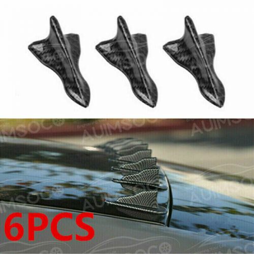 Glossy Black 5D Carbon Fiber Shark Fin Car Roof DIY Sticker Waterproof Universal, US $17.99, image 7