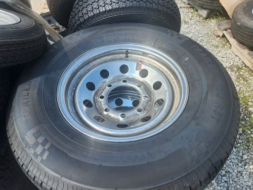 St trailer 16&#034; 8 lug on 6.5 chrome wheels &amp; 235/80/16 10 ply load range e