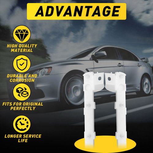 2x front outer bumper retainer set for 2008-2017 mitsubishi lancer except evo us