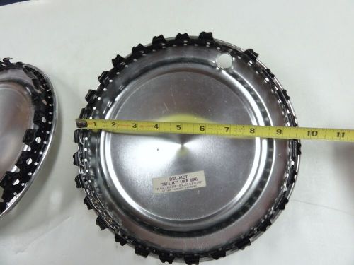 10" LAWN TRACTOR GOLF CART REAR HUB CAP WHEEL COVERS FLYING SAUCER ALUMINUM VGC, US $9.99, image 6