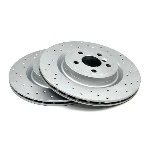 FOR JAGUAR XE 2.0T 200 R SPORT REAR DRILLED BRAKE DISCS MINTEX PADS SENSOR 325mm, US $, image 4