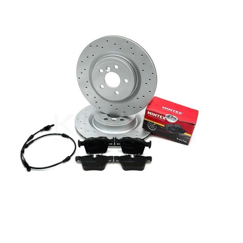 FOR JAGUAR XE 2.0T 200 R SPORT REAR DRILLED BRAKE DISCS MINTEX PADS SENSOR 325mm, US $, image 8