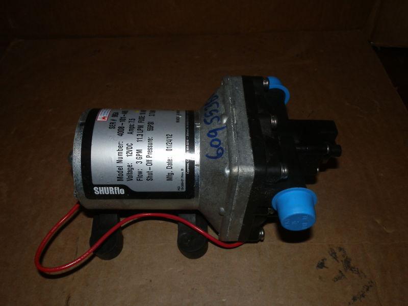 *12 volt shurflo pump model 4008-101-a65 ( used )