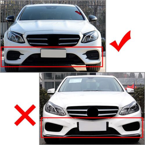 Front Bumper Lip Splitter For Mercedes Benz E-Class W213 E200 E300 E260 2016-20, US $59.37, image 4