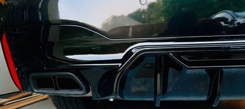 BMW M550 M Competition Style Gloss Black Rear Bumper Diffuser (Fits OEM EXHAUST), US $125.00, image 4