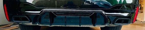 BMW M550 M Competition Style Gloss Black Rear Bumper Diffuser (Fits OEM EXHAUST), US $125.00, image 8