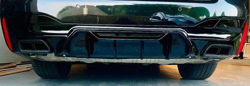 BMW M550 M Competition Style Gloss Black Rear Bumper Diffuser (Fits OEM EXHAUST), US $125.00, image 9