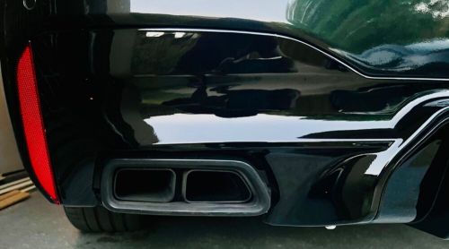BMW M550 M Competition Style Gloss Black Rear Bumper Diffuser (Fits OEM EXHAUST), US $125.00, image 11