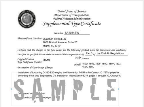 Upgrade your Cessna 150 FLOAT Plane to 150HP SA1052SW, US $5,999.00, image 12