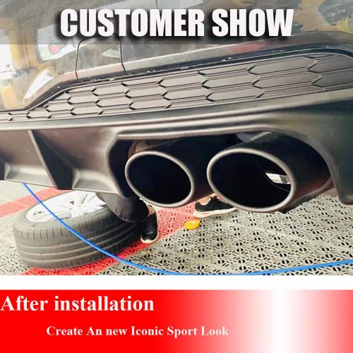 For Audi A7 Quattro Sportback PP Rear Bumper Diffuser W/ Black Exhaust Tips Body, US $475.00, image 11