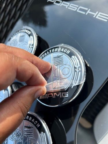 Genuine Mercedes Benz AMG Wheel Hub Centre Caps Set of 4 (four caps), US $, image 4