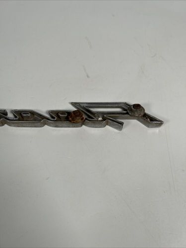 Original 1958 1959 chevy fleetside script emblem 14.75"  p-3753054-c-2