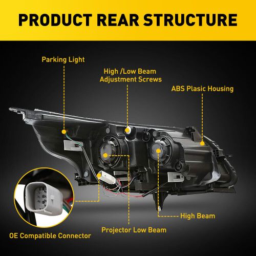 Left Driver Side Projector Headlight For 2013 2014 2015 Chevy Malibu Front Lamp, US $93.99, image 3