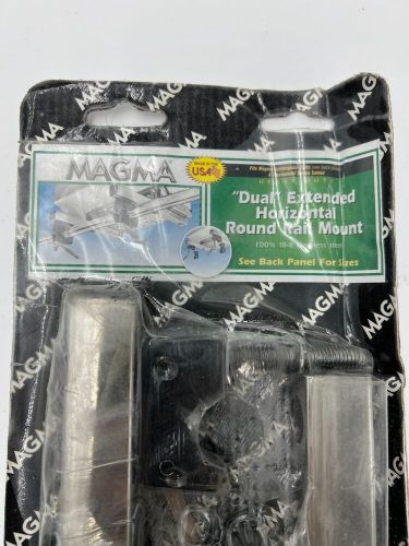 Magma T10-680 Round Rail 1" Extended Dual Mount Heavy Duty Marine Grill, US $81.00, image 2