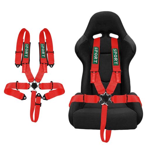 1PCS 5 Point Racing Harness Camlock Quick Release Safety Seat Belt ATV UTV Red, US $59.99, image 7