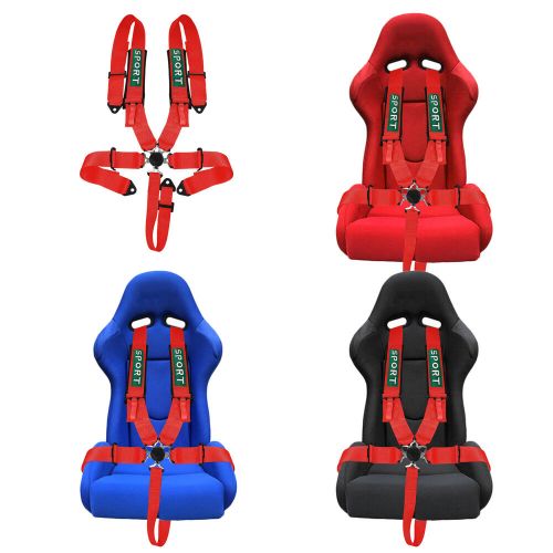 1PCS 5 Point Racing Harness Camlock Quick Release Safety Seat Belt ATV UTV Red, US $59.99, image 8