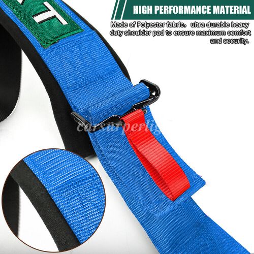 5 Point Racing Harness Camlock Quick Release Safety Seat Belt Car UTV ATV Blue, US $65.99, image 6