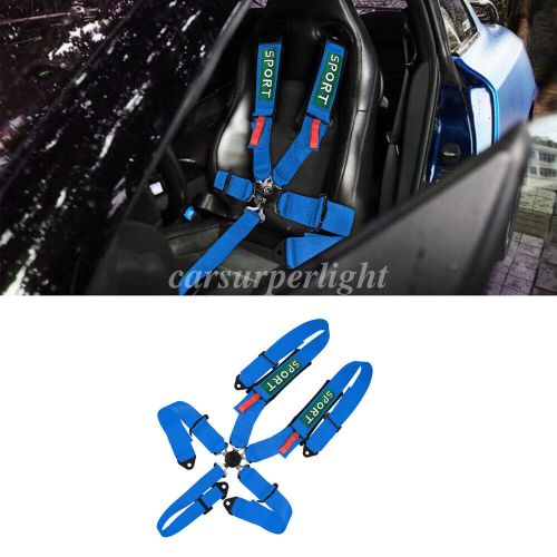 5 Point Racing Harness Camlock Quick Release Safety Seat Belt Car UTV ATV Blue, US $65.99, image 11