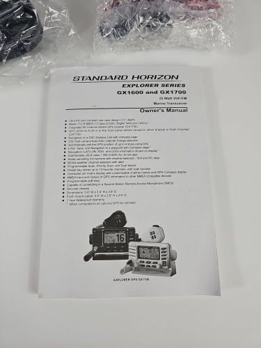 Standard Horizon GX1600 Explorer Marine DSC VHF Radio - Black - Brand New, US $185.00, image 10