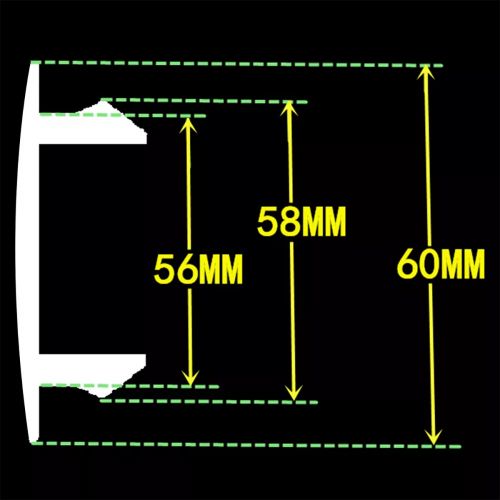 4Pc 60mm Universal Car Wheel Center Caps Hub Tyre Rim Hub ABS Chrome Cap Cover, US $14.27, image 5