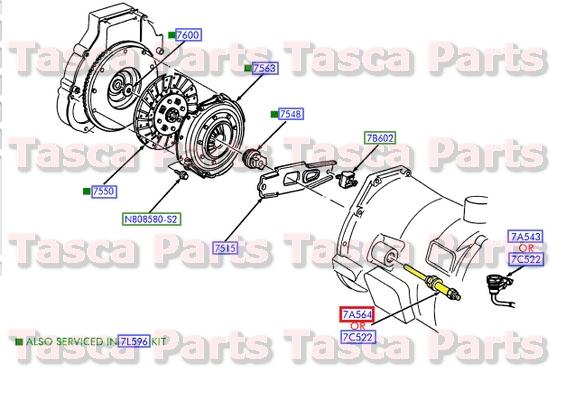 New oem 5 speed man trans hydraulic clutch slave cylinder f250 f350 f450 f550 sd