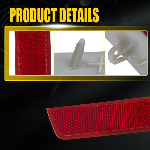 Rear bumper reflector light rh passenger side for chevrolet equinox 2010-2017 n