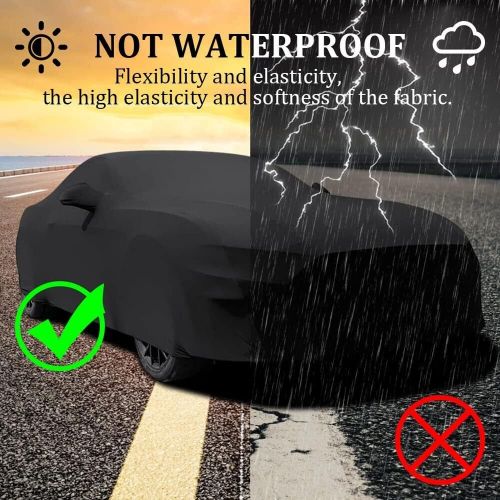 Black indoor car cover stain stretch dustproof for maserati gran cabrio