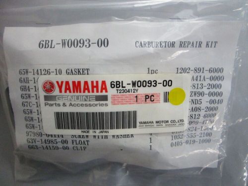 *NEW OEM* 0820 Yamaha Carburetor Repair Kit 6BL-W0093-00-00, US $144.95, image 5
