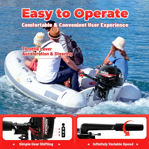 2/4Stroke Outboard Motor Inflatable Boat Engine Dinghy Kayak Water /air Cooling, US $198.13, image 41