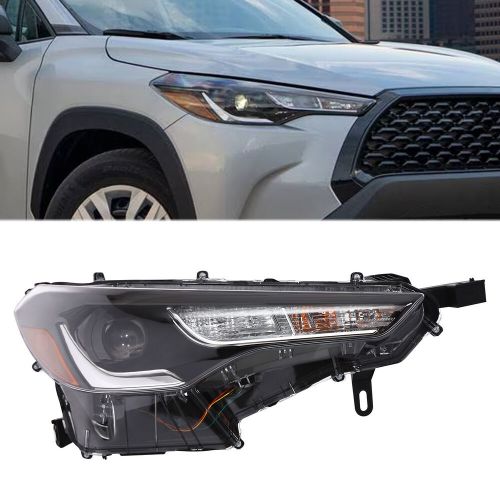 Right Side LED Lamp Headlight w/Bulb for 2022-2023 Toyota Corolla Cross L/LE, US $148.02, image 19