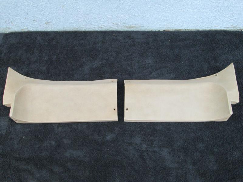 73-77 CORVETTE LH RH MEDIUM SADDLE REAR ROOF HALO PANELS OEM GM C3, US $45.00, image 2