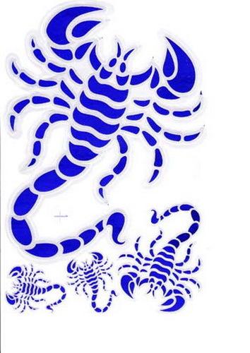Agr_sta49 scorpion sticker decal motorcycle car racing motocross tuning dragon