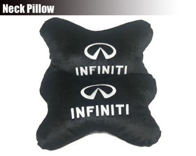 2pcs of infiniti plush soft seat neck rest pillow cushion pads qx56 fx35 g35 m35