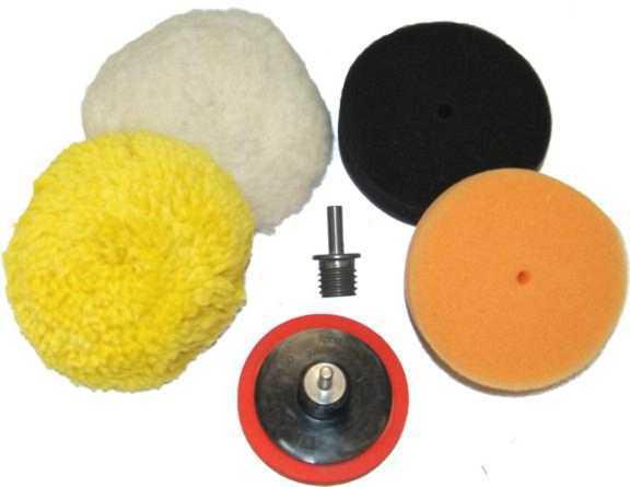 3" buffing-buffer pad kit compound polishing detailing