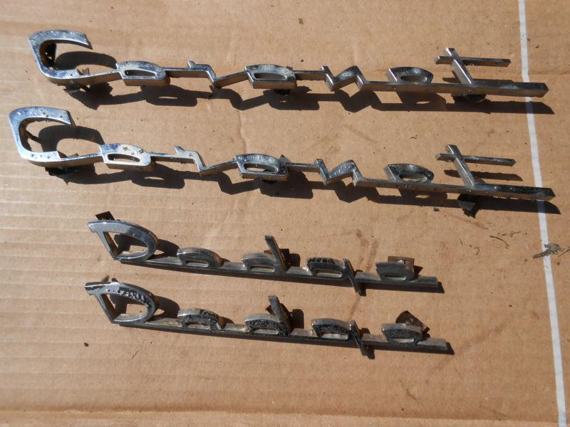 1956 56 dodge coronet royal emblems set of 4 1955 55 hood trunk quarters
