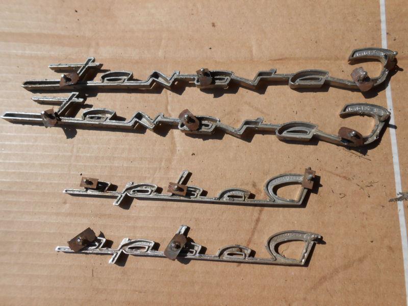 1956 56 DODGE CORONET ROYAL EMBLEMS SET OF 4 1955 55 HOOD TRUNK QUARTERS, US $64.99, image 2