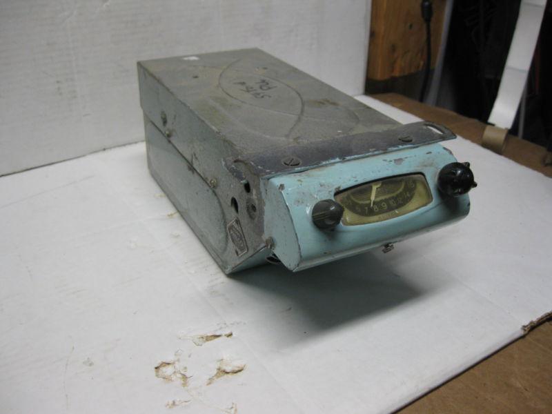40s 50s vintage 1950's philco cr-2 car tube am radio w built in speaker ford 54 