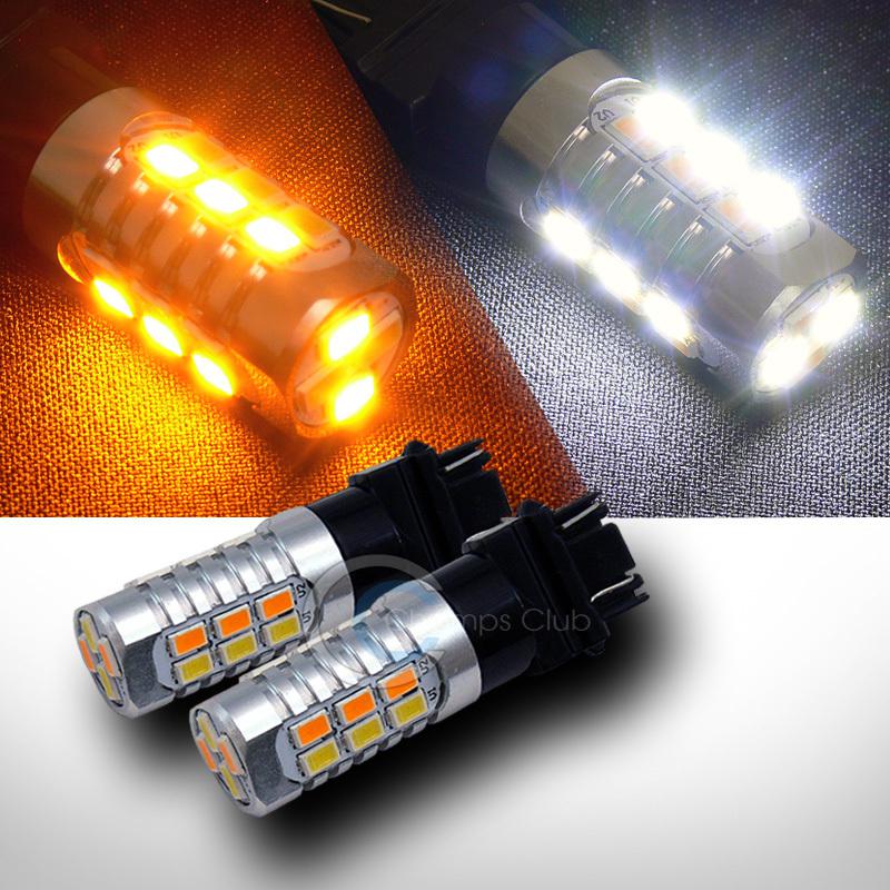 Sell 2PC 3157 22X 5730 SMD LED WHITE/YELLOW DUAL SWITCH BACK PARKING