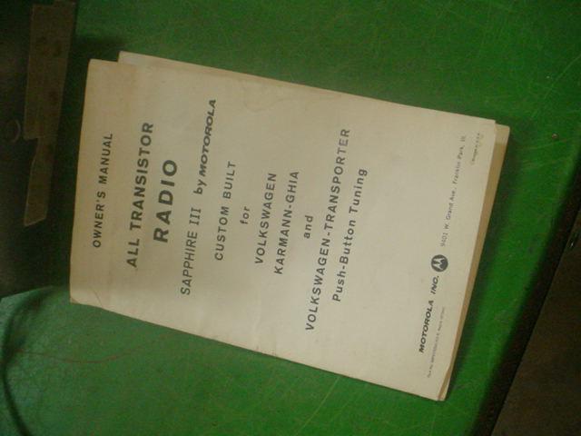 VW Volkswagen/karmann-ghia & vw transporter Sapphire III radio AM 1960's , US $19.49, image 2