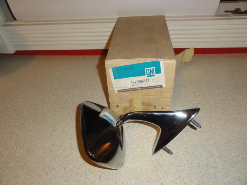 Nos '77 '78 '79 chevrolet impala caprice driver side chrome mirrror 20000547 