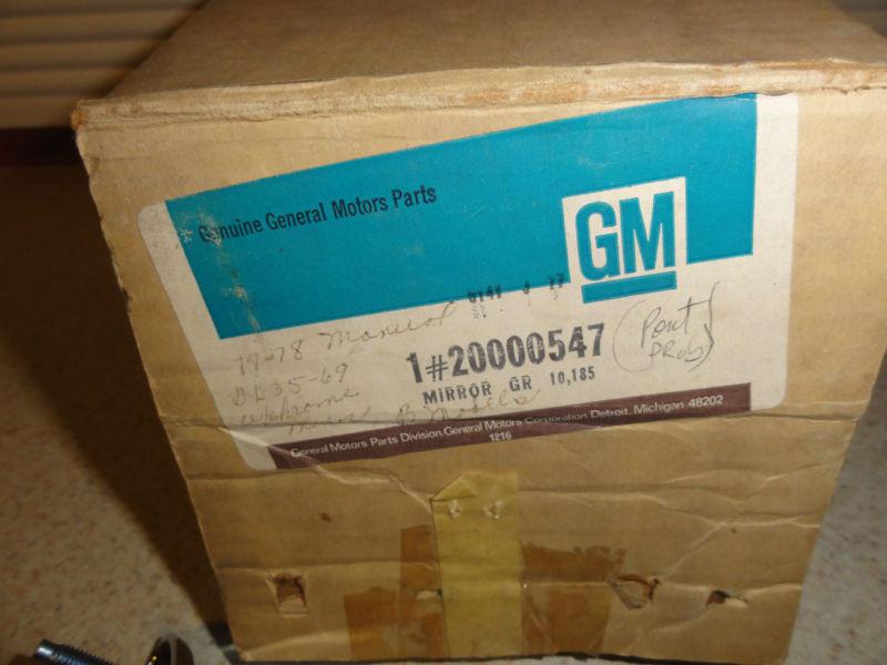NOS '77 '78 '79 Chevrolet Impala Caprice Driver Side Chrome Mirrror 20000547 , US $25.00, image 5