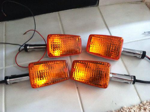 Honda cb750 (4) oem turn signals blinkers winkers set of four