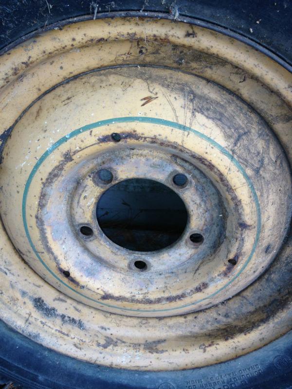 WILLYS CJ2A VEC KELSEY HAYES WHEEL 16X4.5 SOLID DISC ORIGINAL PAINT , US $250.00, image 3