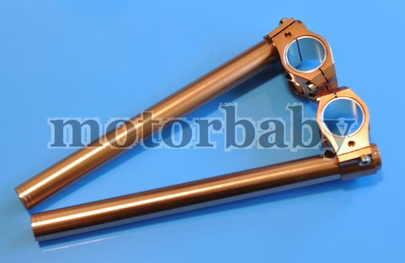 30mm fork clip on handle bars 1 pair （color red copper a）